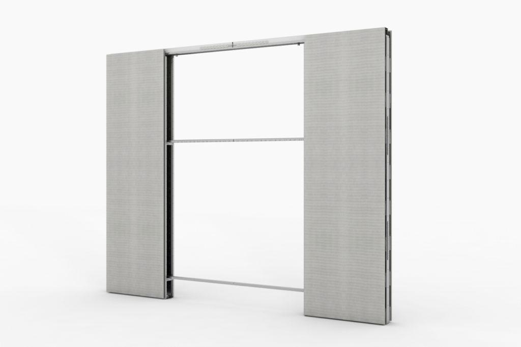 CAVIS C2MG Schiebetürsystem für zweiflügelige Glastürblätter im Mauerwerk 23 Wingburg C2M System