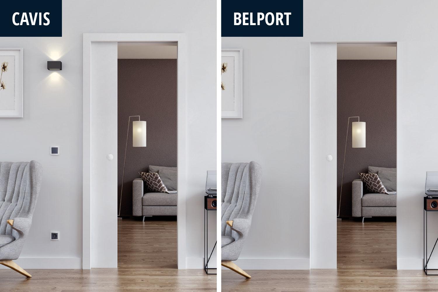 BELPORT B1TH Schiebetürsystem für einflügelige Holztürblätter in Trockenbauwänden & Holzständerwerken 67